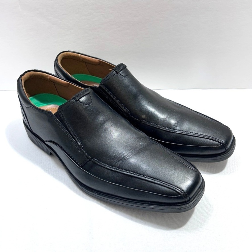 Clarks  Collection Clarkslite Ave Loafers‎ Black Men's Shoes Leather US 10M
